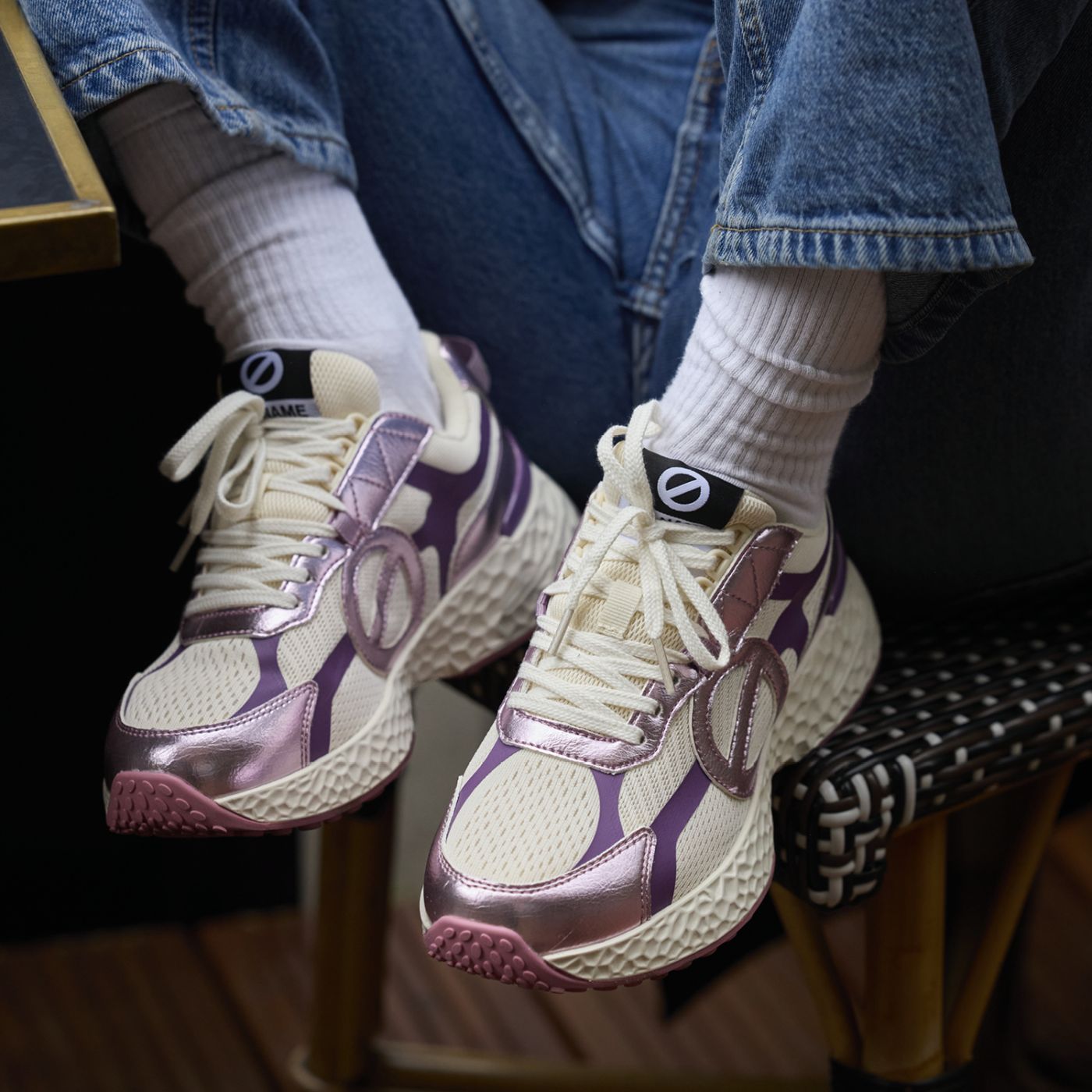 CARTER 2.0 FLY W - KNIT/METAL - BEIGE/LILLA